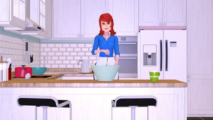 3d Animation Example of a Cooking Scene
