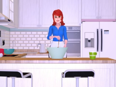 3d Animation Example of a Cooking Scene